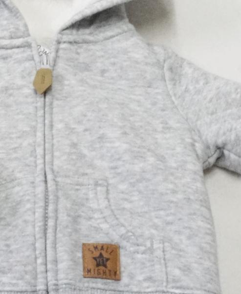 gefütterte Sweatjacke Gr. 56/62 von Simple joys (4091)